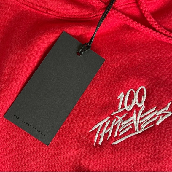100 Thieves - NWT - Red XL Hoodie - Picture 5 of 5
